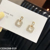 Tear Square Drop Earrings Pair