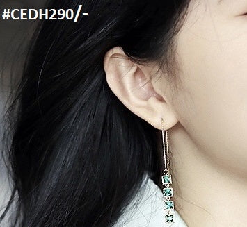 Square Drops Ear Earrings Pair