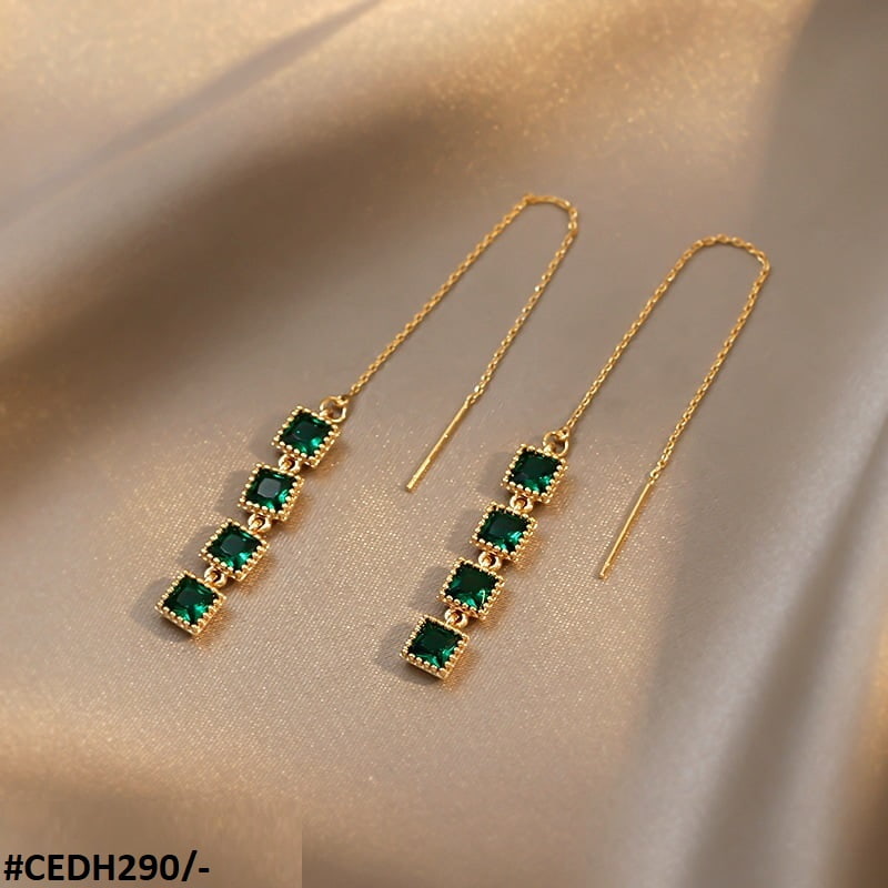 Square Drops Ear Earrings Pair