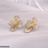 Flower Teardrop Earrings Pair