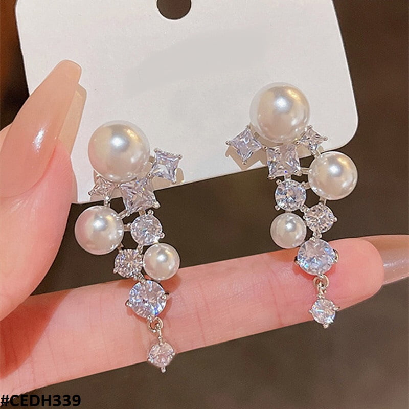 Pearl Ear Drop Earrings Pair
