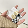 Check Drop Earrings Pair