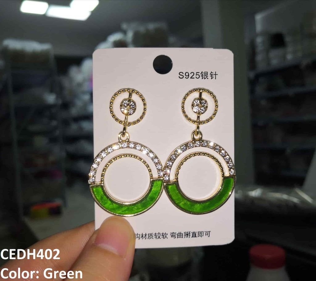 Wheel Drop Earrings Pair