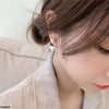Pearl/Heart Drop Earrings