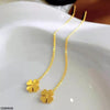 Flower Drop Stainless Steel Earrings
