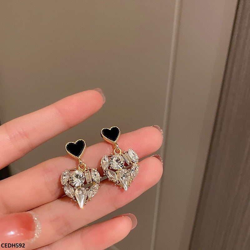 Heart Drop Earrings