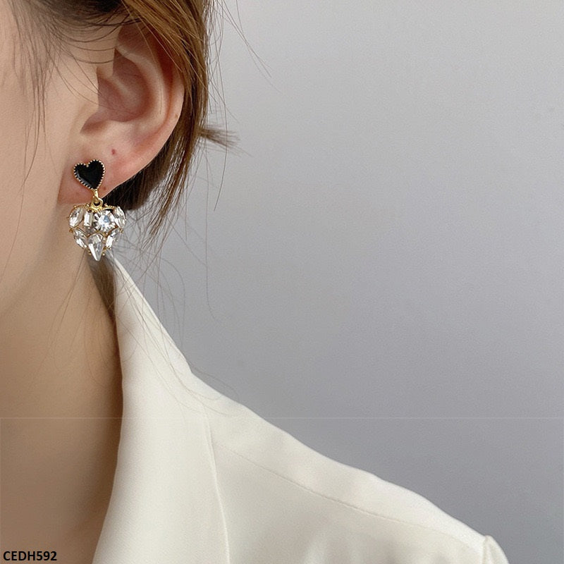 Heart Drop Earrings