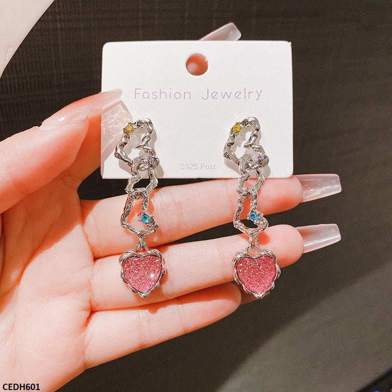 Heart Drop Earrings