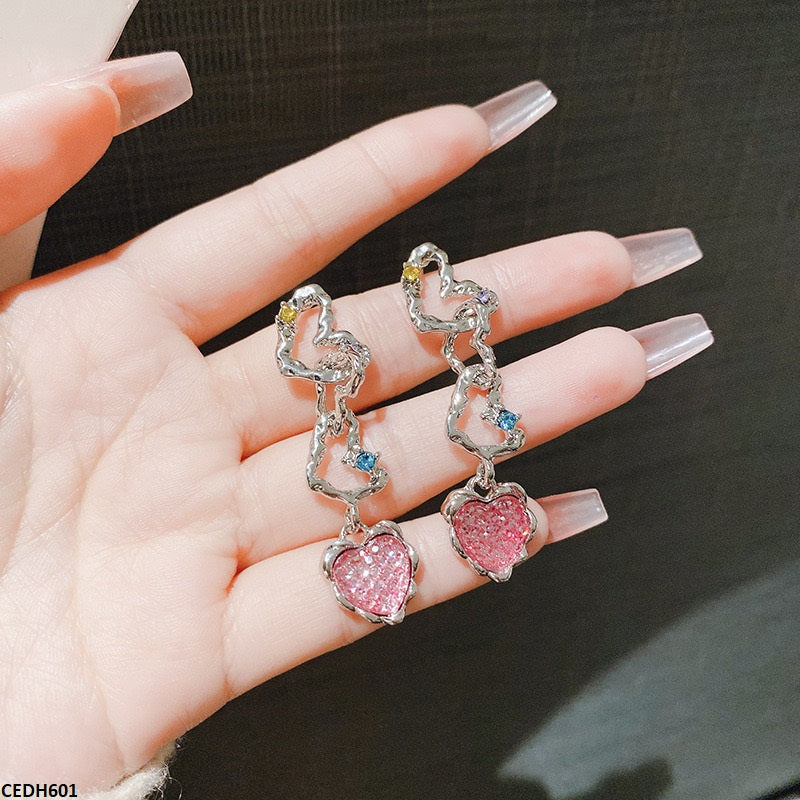 Heart Drop Earrings