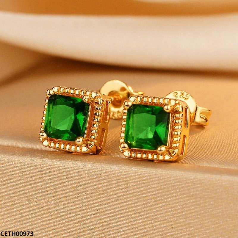 Square Stud Tops Pair