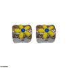 Painted Flower Tops Pair