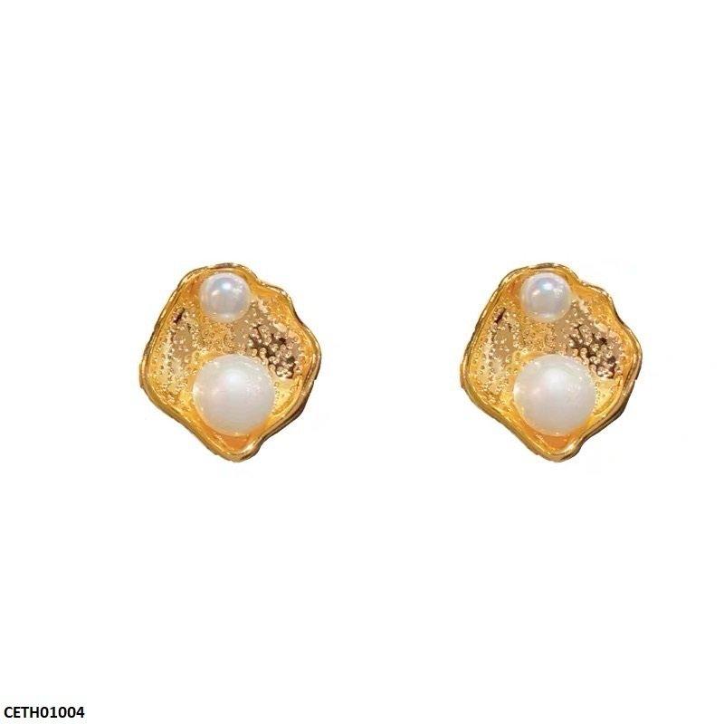 Large Pearl Stud Tops Pair