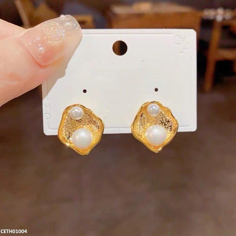 Large Pearl Stud Tops Pair