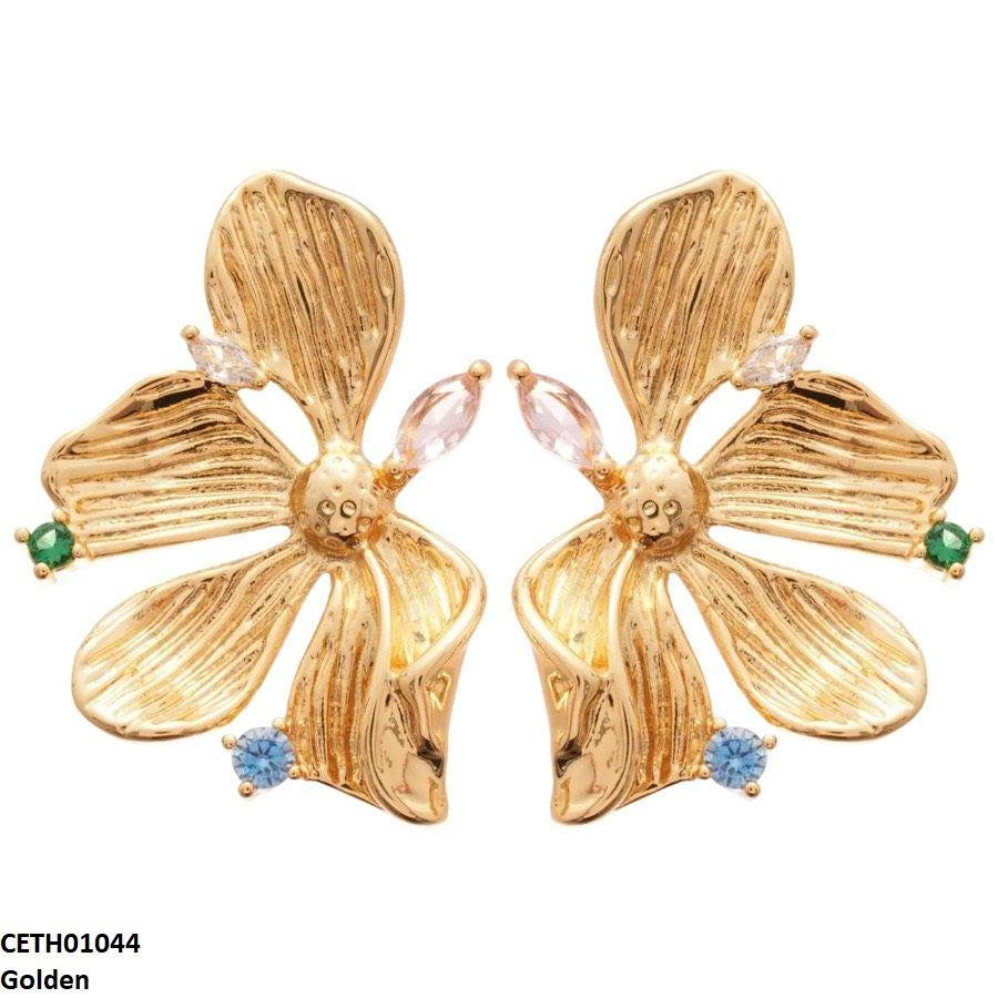 Stylized Flower Tops Pair