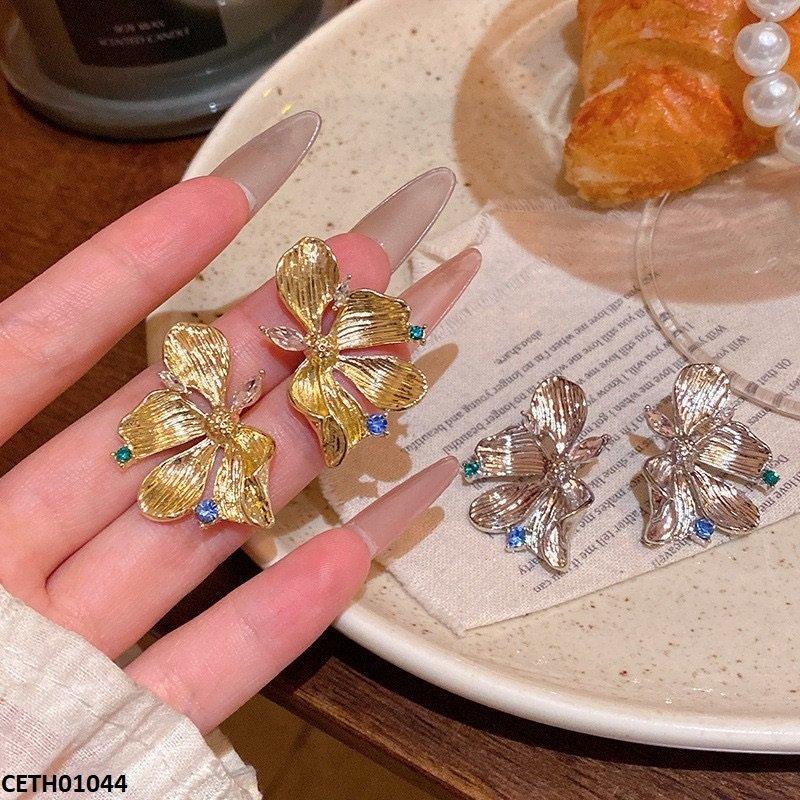 Stylized Flower Tops Pair