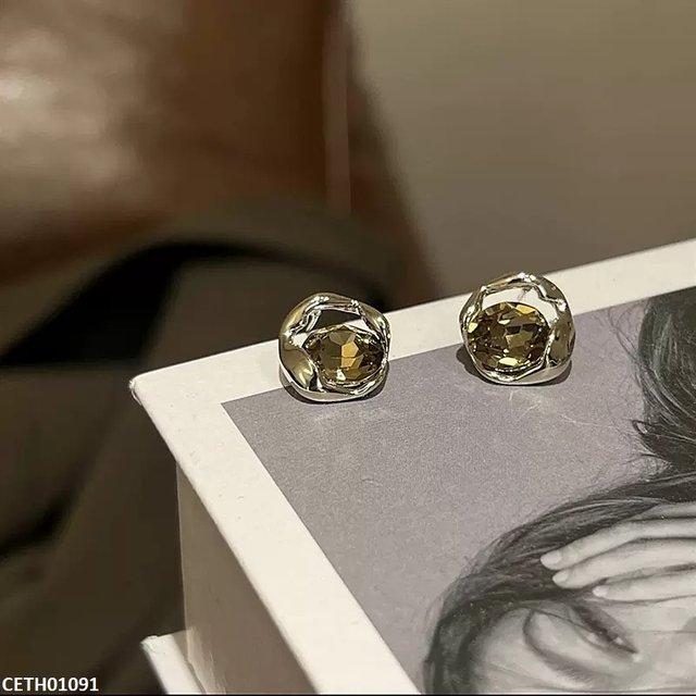Oval Stone Tops Pair