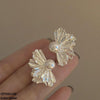 Half Flower Pearl Tops Pair