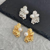 Half Flower Pearl Tops Pair