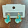Aqua Marble Tops Pair