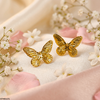 Butterfly Stainless Steel Tops Pair