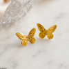 Butterfly Stainless Steel Tops Pair