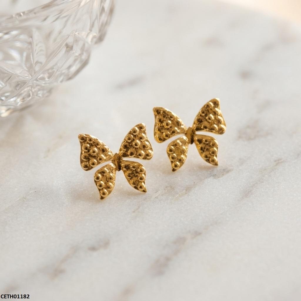 Butterfly Stainless Steel Tops Pair