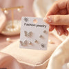 Butterfly/Round Stainless Steel 3 Tops Pairs