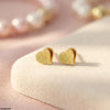 Double Heart Stainless Steel Tops Pair