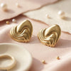 Heart Stainless Steel Tops Pair