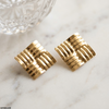 Square Stainless Steel Tops Pair