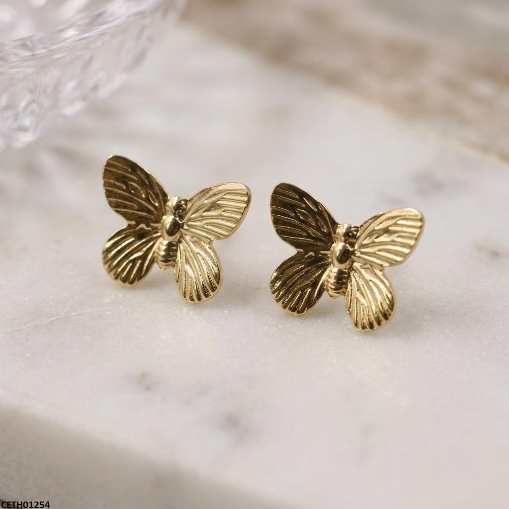 Butterfly Stainless Steel Tops Pair