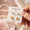 Round Stainless Steel 2 Pairs Tops