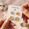 Round Stainless Steel 2 Pairs Tops