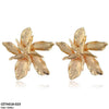 Edge Layer Flower Stud Tops Pair
