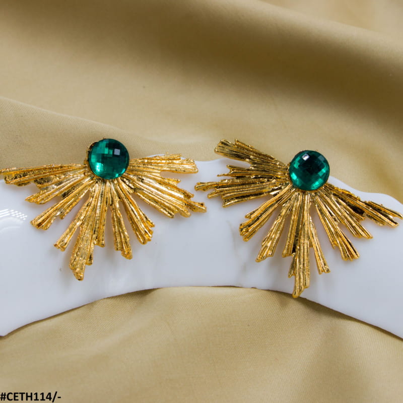 Peacock Leaft Studs