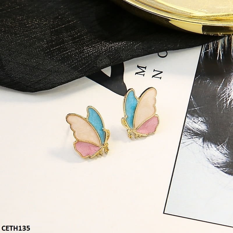 Butterfly Stud Tops Pair