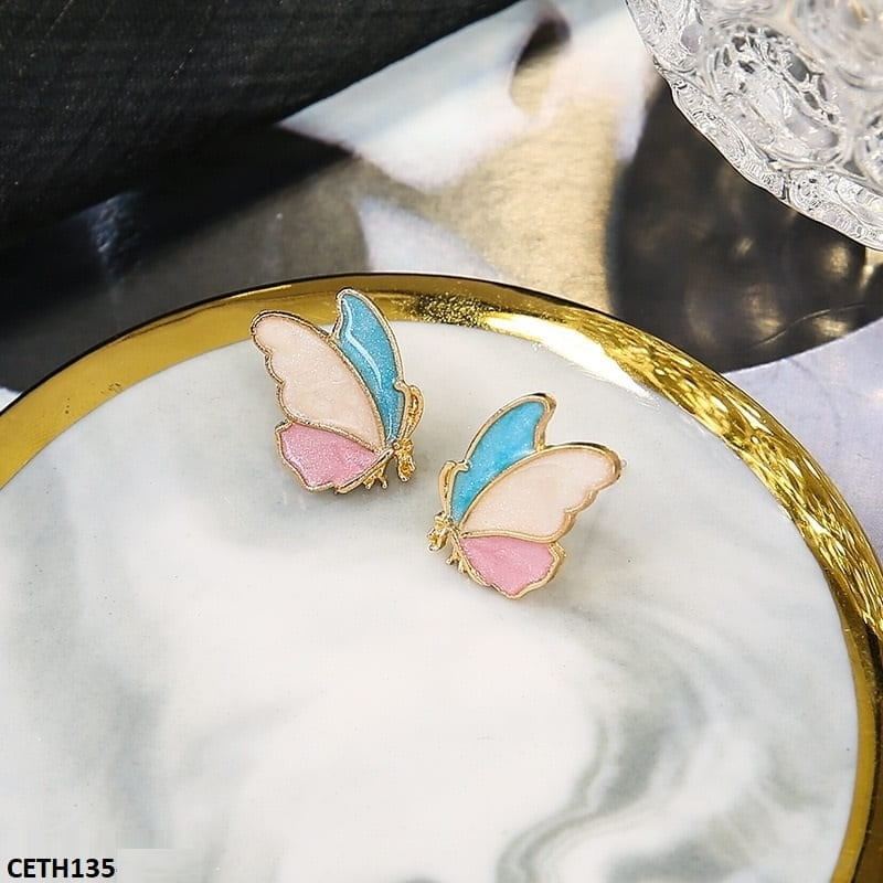 Butterfly Stud Tops Pair