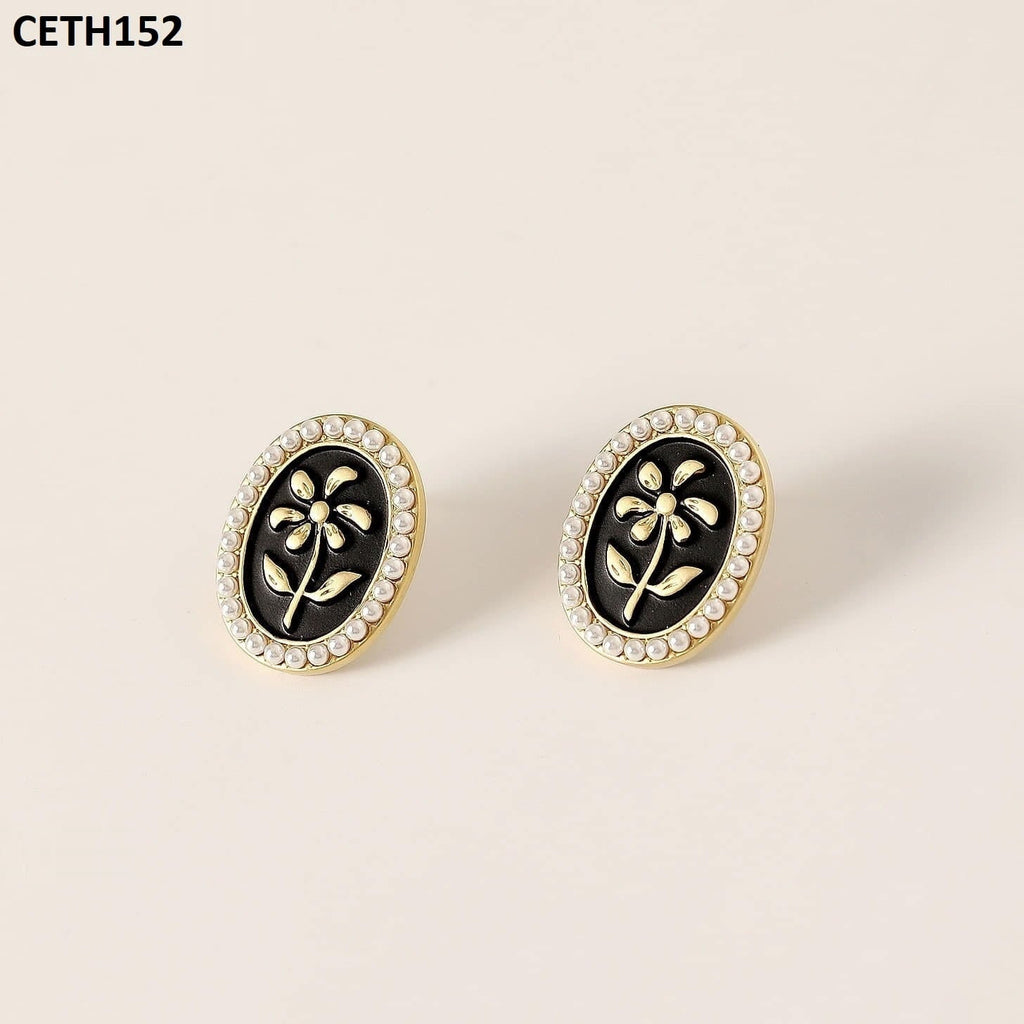 Oval Flower Tops Pair