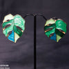 Painted Leaf Studs