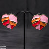 Painted Leaf Studs