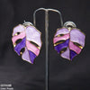 Painted Leaf Studs