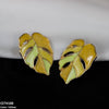 Painted Leaf Studs