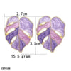 Painted Leaf Studs