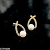 Cross Pearl Stud Tops Pair