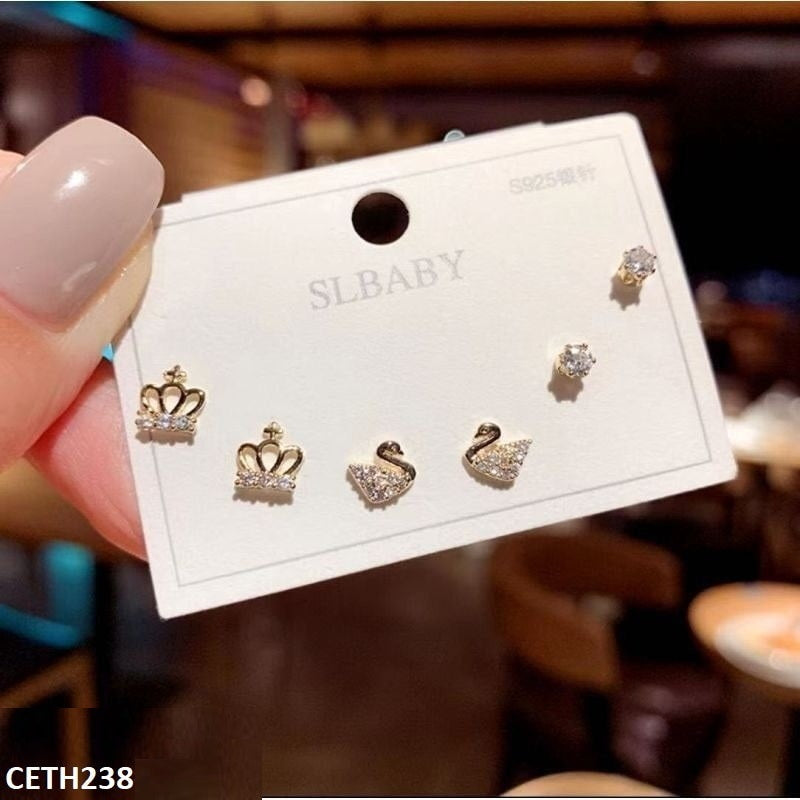 3 Stud Pair Of Tops