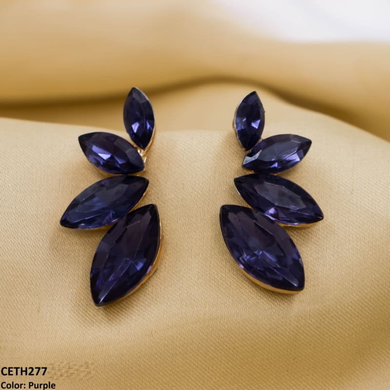 Marquise Stud Tops Pair