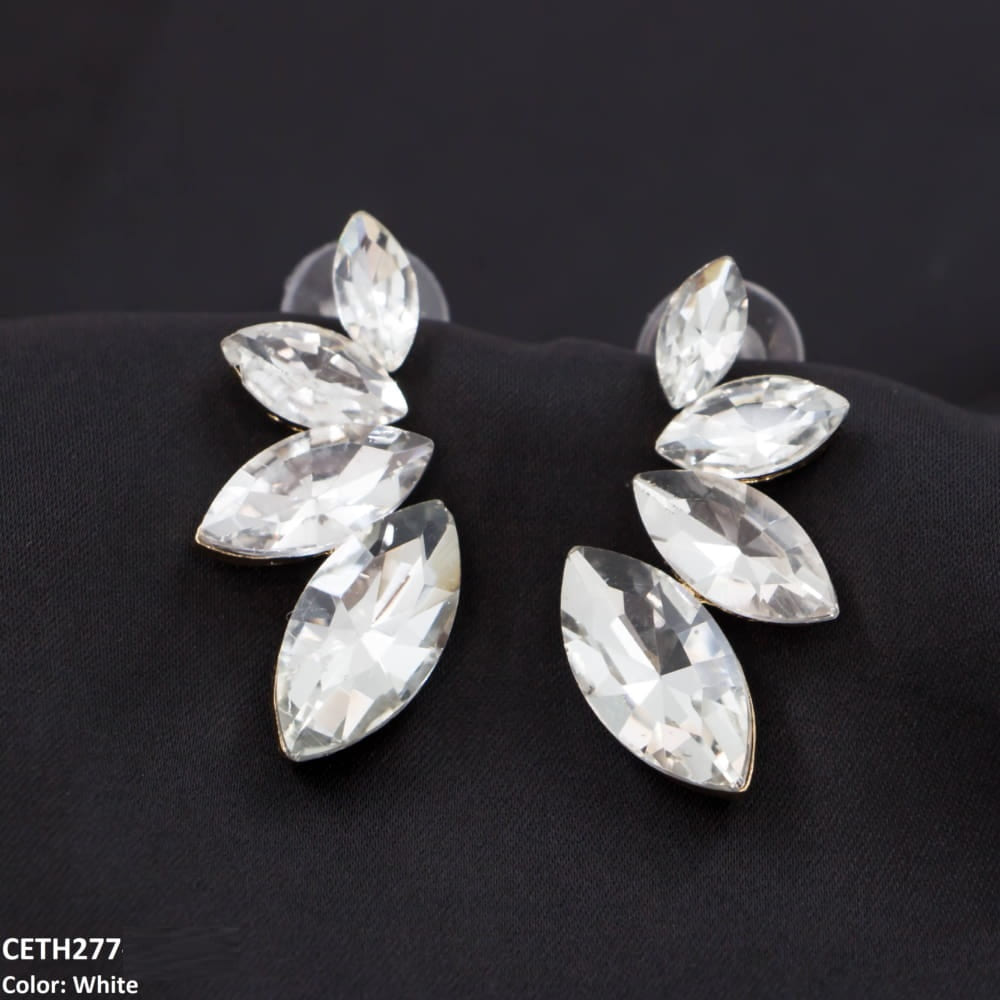 Marquise Stud Tops Pair
