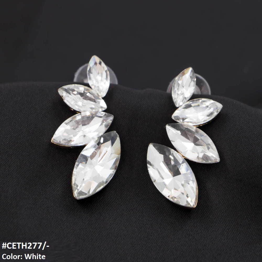 Marquise Stud Tops Pair