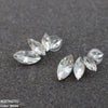 Marquise Stud Tops Pair
