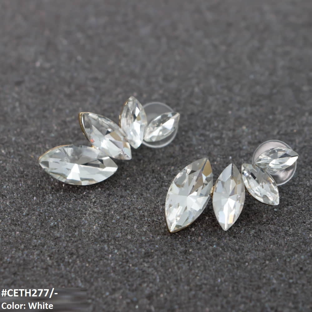 Marquise Stud Tops Pair